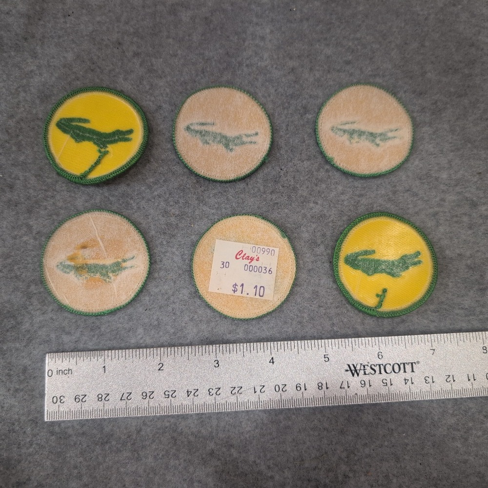 Lot Of 6‎ Alligator Reptile Study Vintage Boy Scout Patches BSA Crocodile Gator - Picture 2 of 2